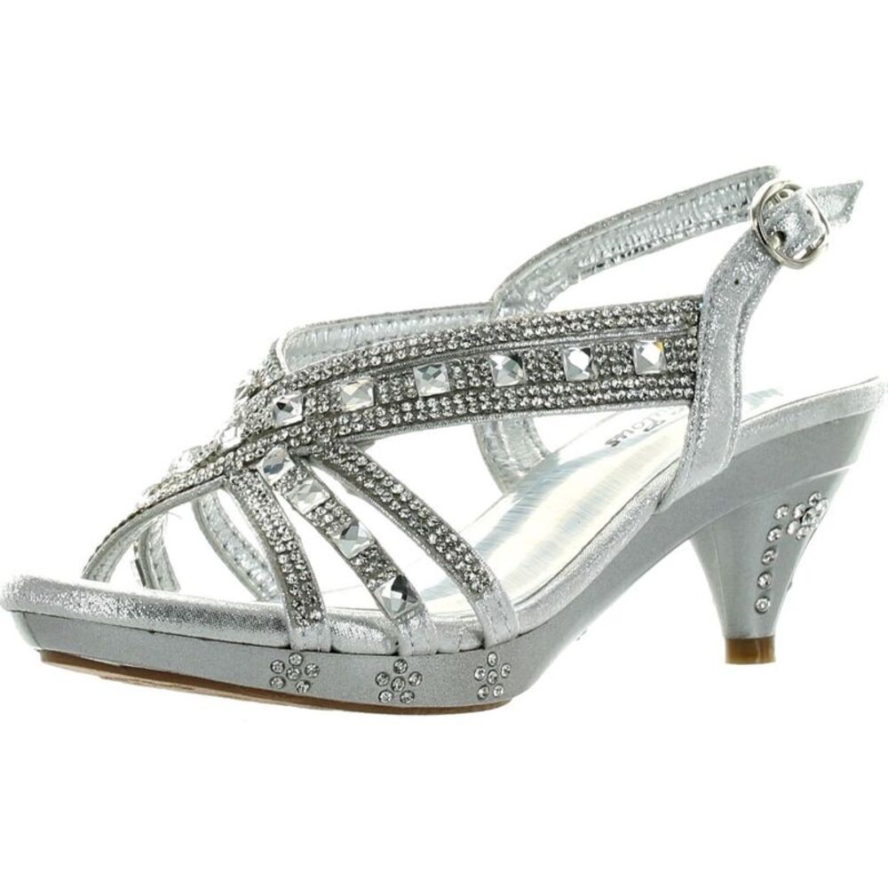 Fabulous Teresa-86K Silver ChildG sandals 11 NEW